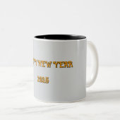 Personnalisable Happy New Year Coffee Mug (Devant droit)