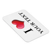 Personnalisable I Heart Magnet 0005 (Côté Droit)