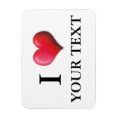 Personnalisable I Heart Magnet 0005 (Vertical)