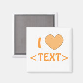 Personnalisable I Heart Magnet 0008 (Recto/Verso)