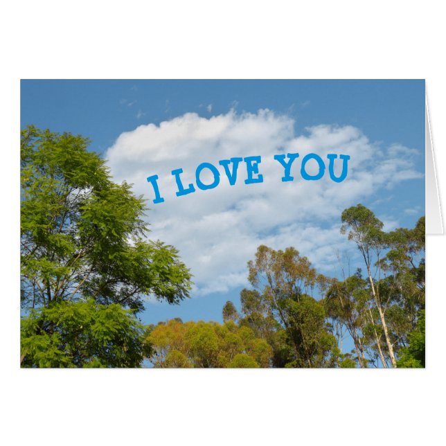 Personnalisable "I LOVE YOU" (Devant horizontal)