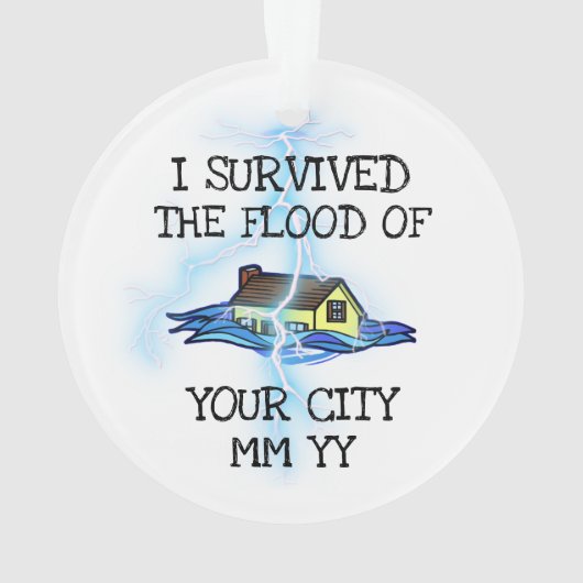 Personnalisable j'ai survécu à l'éclair de crue (dos)