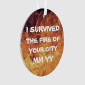 Personnalisable j'ai survécu à l'incendie (devant)