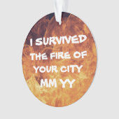 Personnalisable j'ai survécu à l'incendie (devant)