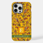 Personnalisable Jaune Rouge Vert Paisley (Verso)