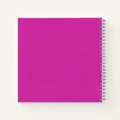 Personnalisable journal rose moderne avec bouton (Dos)