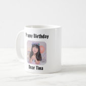 Personnalisable Joyeux Anniversaire Mug (Devant gauche)
