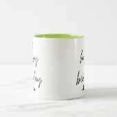 Personnalisable Joyeux café d'anniversaire Mug (Centre)