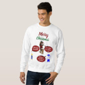 Personnalisable Joyeux Sweatshirt de Noël (Devant entier)