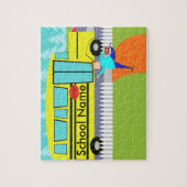 Personnalisable le puzzle contagieux d'autobus (Vertical)