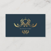 Personnalisable Marine Élégant Carte de visite 15 (Dos)