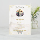 Personnalisable moderneIizable faire-part de maria (Debout devant)