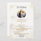 Personnalisable moderneIizable faire-part de maria (Devant / Derrière)