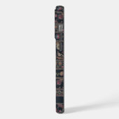 Personnalisable Motif aztèque gris foncé rose (Côté gauche)