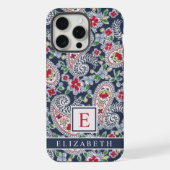 Personnalisable Motif Blanc Bleu Rouge Paisley (Verso)