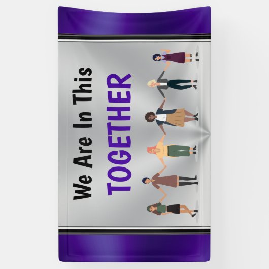 Personnalisable Nous sommes dans cette bannière En (Vertical)