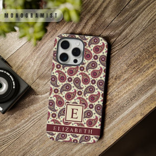 Personnalisable Paisley Jaune Blanc Violet Rouge