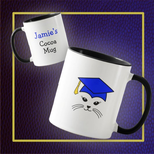 Personnalisable Petit Chat Graduate Mug