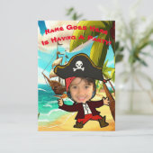 Personnalisable Photo Pirate Party Invitation (Debout devant)