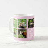 Personnalisable Red Panda Maman Photo Mug (Devant gauche)