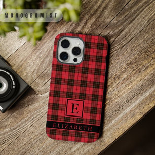 Personnalisable Rouge Clair Rose Noir À Carreaux