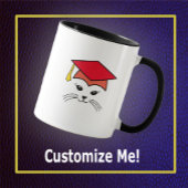 Personnalisable Sassy Chat Graduate Mug
