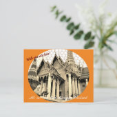 Personnalisable Souhaite que vous soyez ici carte  (Debout devant)