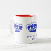 Personnalisable "soutenu pour régner" tasse royale (Devant gauche)