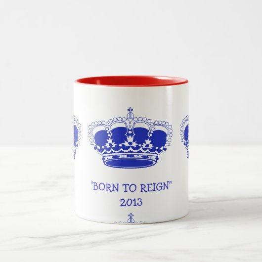 Personnalisable "soutenu pour régner" tasse royale (Centre)