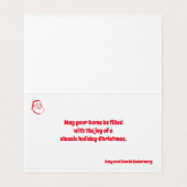 Personnalisable Vintage Retro classique voiture No (Inside Unfolded)