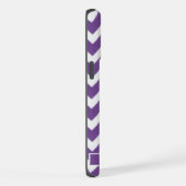 Personnalisable Violet foncé violet blanc Chevron (Côté droit)