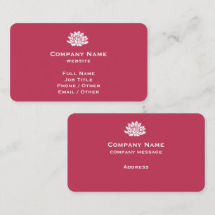 Personnalisable Viva Magenta Carte de visite