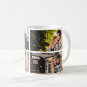 personnalisation 4 photo collage tasse de café (Devant droit)