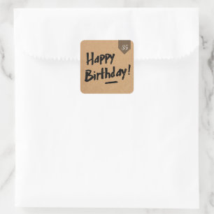 personnalisation AGE Anniversaire étiquette - Homm