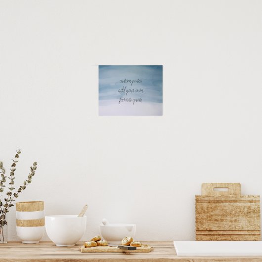 personnalisation ajouter un poster de devis aquare (Cuisine)