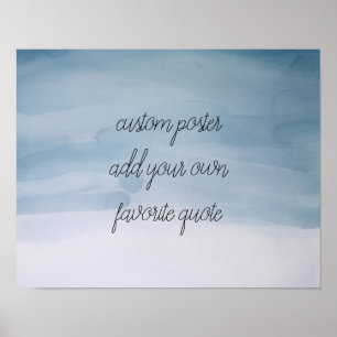 personnalisation ajouter un poster de devis aquare
