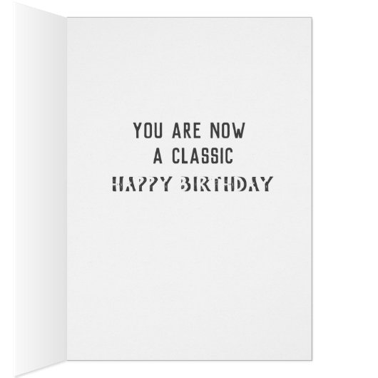 personnalisation Anniversaire humour classique voi (Intérieur (Droit))