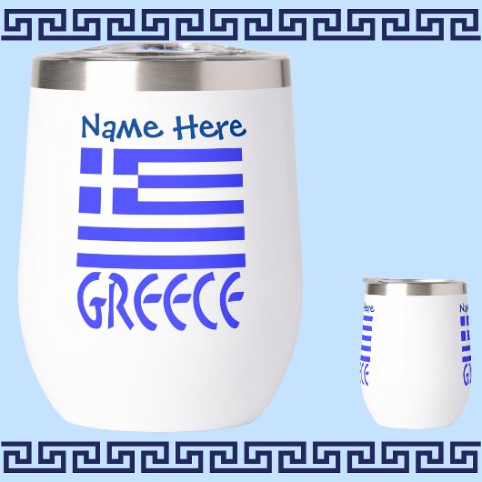 Personnalisation bleue de la Grèce et du drapeau g