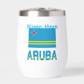 Personnalisation bleue du drapeau d'Aruba et d'Aru (Avant)