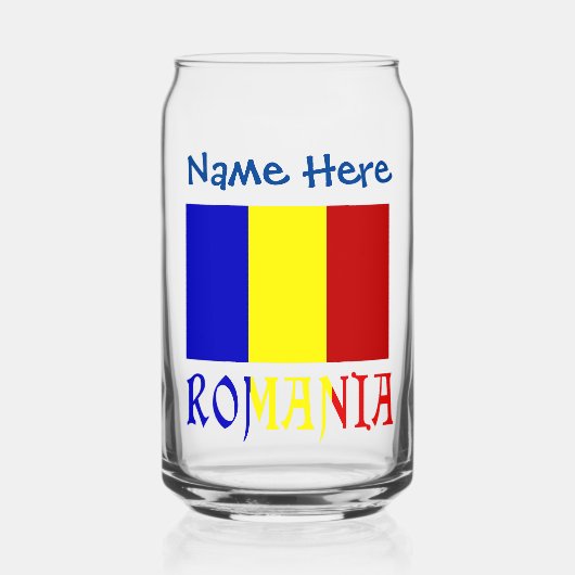 Personnalisation Bleue du Drapeau de la Roumanie e (Recto)