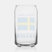 Personnalisation Bleue du Drapeau Suédois et de la (Verso)