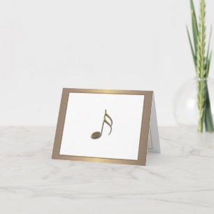Personnalisation de la carte Gold Music Note 3D à 