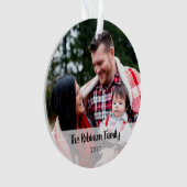 Personnalisation de l'ornement acrylique photo (devant)