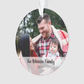 Personnalisation de l'ornement acrylique photo (devant)