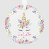 Personnalisation de l'Unicorne florale d'aquarelle (dos)