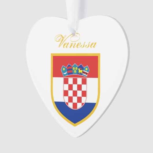 Personnalisation du drapeau croate (devant)