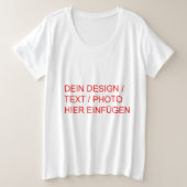 Personnalisation du T-shirt Plus Size Basic (Design devant)
