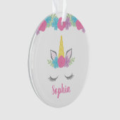 Personnalisation du visage floral de Unicorn (devant)