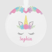 Personnalisation du visage floral de Unicorn (dos)