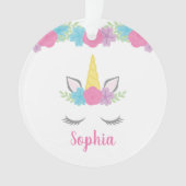 Personnalisation du visage floral de Unicorn (devant)